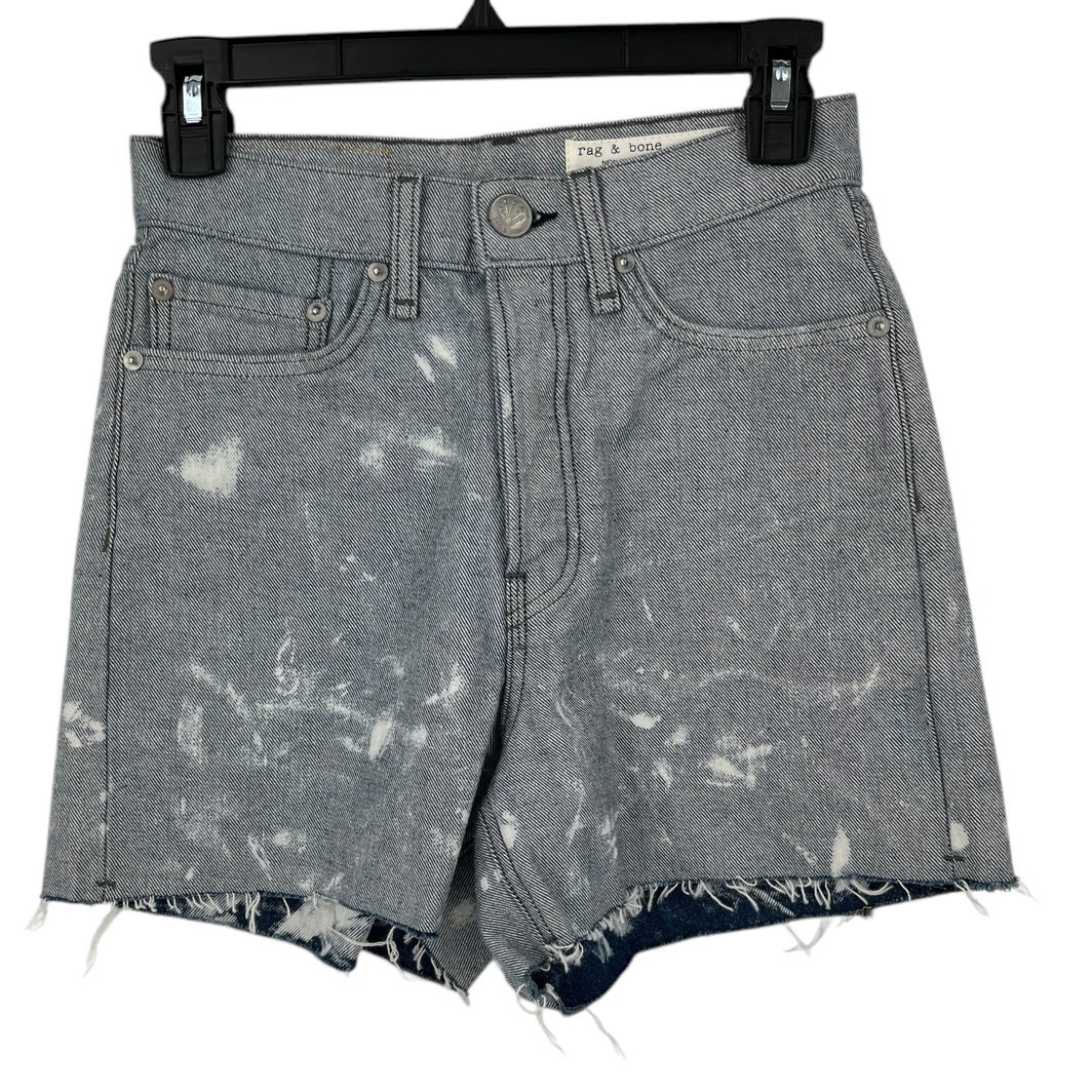 Rag & Bone Shorts Maya High Rise Reverse Tie Dye Size 24